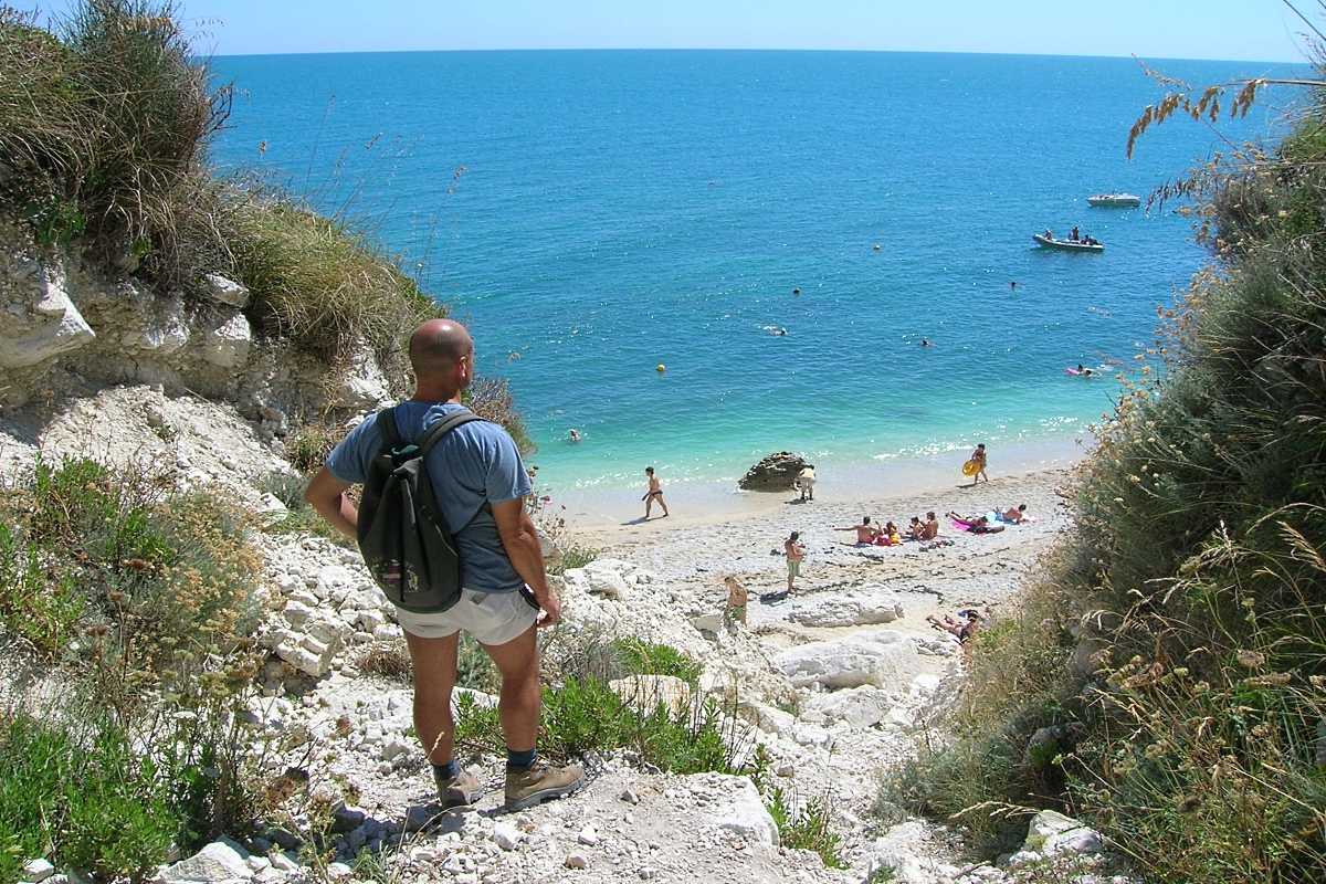 passo del lupo prima dell'arrivo in spiaggia